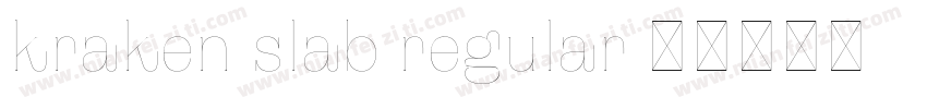 kraken slab regular字体转换